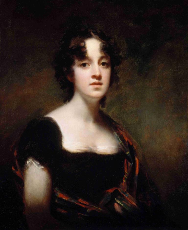 Mrs Farquarson Of Finzean,Sir Henry Raeburn,Oil Painting,Oil Painting, solo, 1girl, realistic