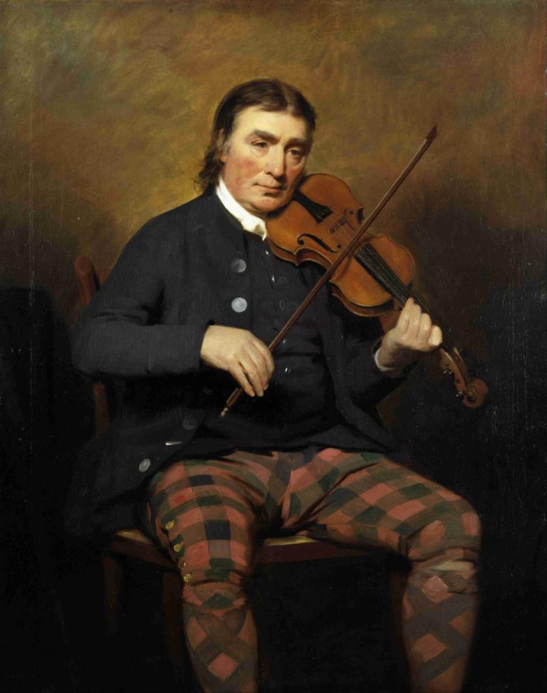 Niel Gow, 1727 - 1807. Violinist and composer,Niel Gow, 1727 - 1807. Violinist und Komponist