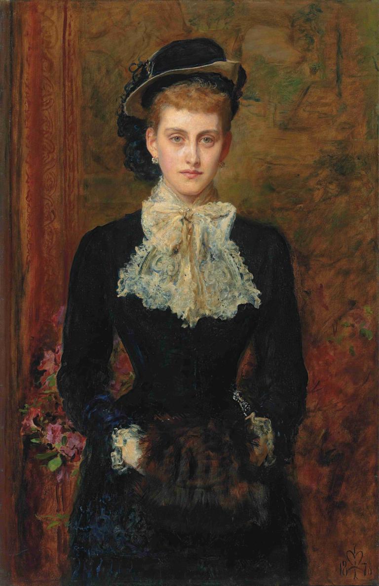 Countess de Pourtales, The Former Mrs Sebastian Schlesinger,Sir John Everett Millais,Oil Painting