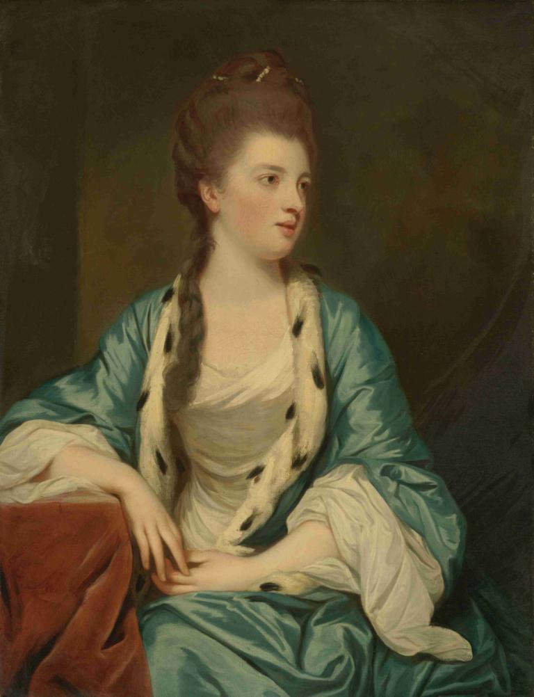 Elizabeth Kerr, Marchioness of Lothian,Sir Joshua Reynolds,Lukisan cat minyak,Lukisan cat minyak, 1 gadis