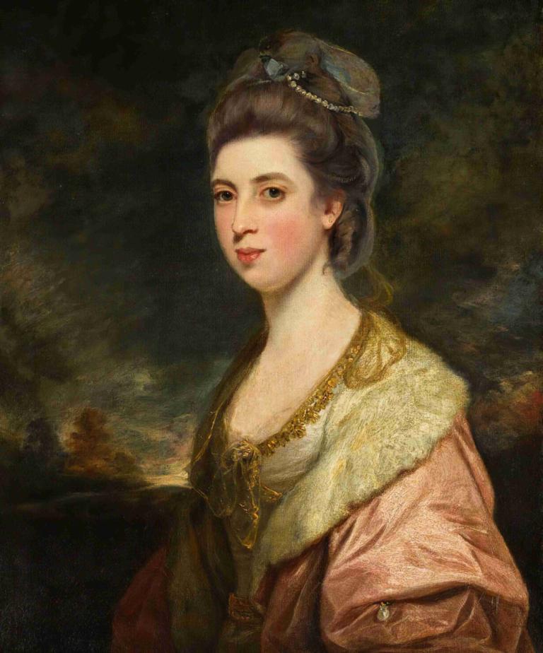 Portrait Of Mrs Richard Pennant,리처드 페넌트 부인의 초상,Sir Joshua Reynolds,조슈아 레이놀즈 경,오일 페인팅,오일 페인팅, 여자 1명, 독주, 현실적인