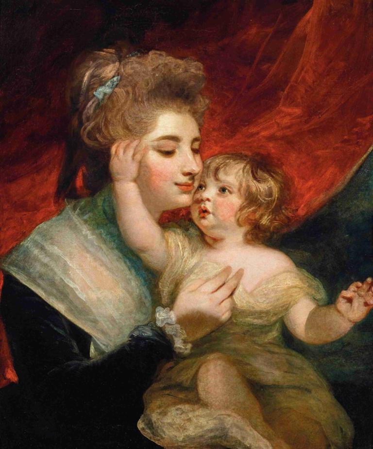 Portrait of Lady Dashwood (1763-1796) and her son, Henry George Mayne