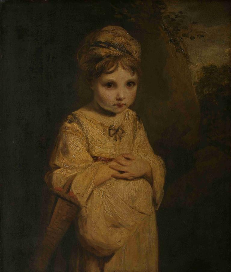 The Strawberry Girl,Het Aardbeienmeisje,Sir Joshua Reynolds,Olieverf,Olieverf, parodie op beeldende kunst