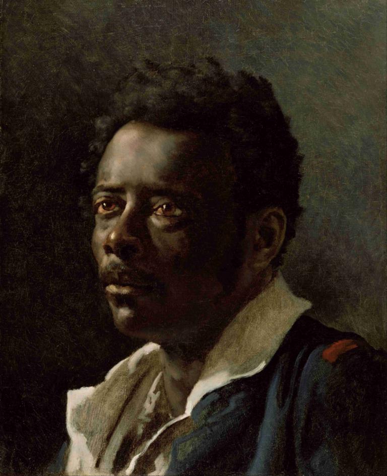 Portrait Study,Chân dung học,Théodore Géricault,- Ý tôi là, thưa sếp.,Tranh sơn dầu,Tranh sơn dầu, đấu