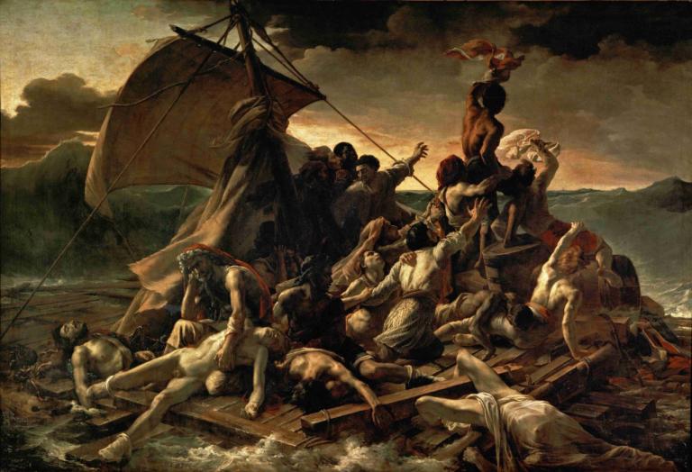 The Raft of the Medusa,La balsa de la Medusa,Théodore Géricault,Pintura al óleo,Pintura al óleo