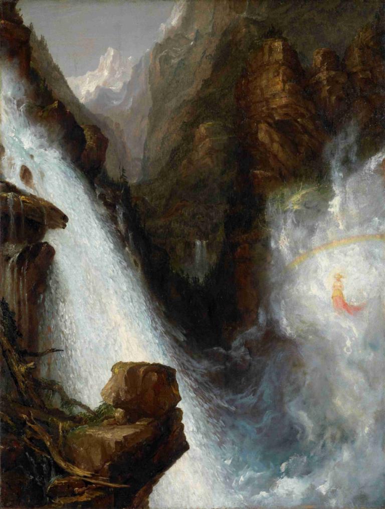 Scene from Byron’s “Manfred”,Scène de "Manfred" de Byron,Thomas Cole,Peinture à l'huile,Peinture à l'huile