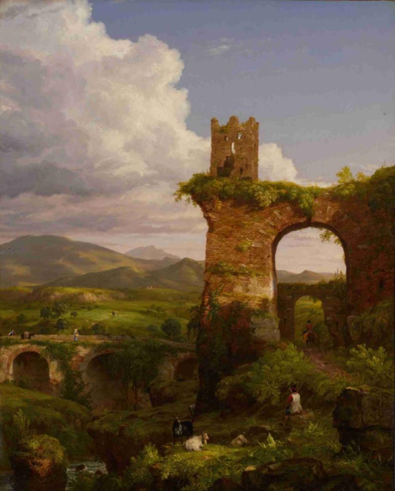 The Arch of Nero,L'arc de Néron,Thomas Cole,Peinture à l'huile,Peinture à l'huile, paysage, en plein air