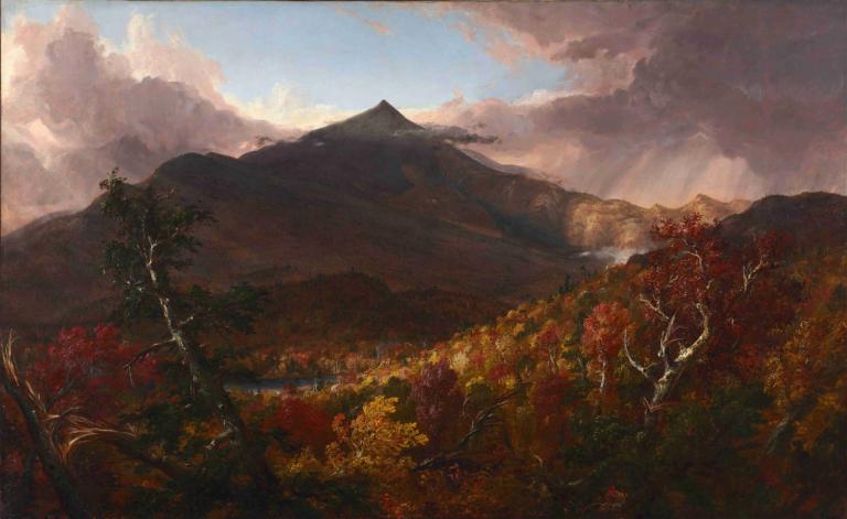 View of Schroon Mountain, Essex County, New York, After a Storm,Uitzicht op Schroon Mountain, Essex County