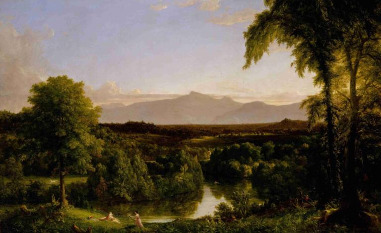 View on the Catskill—Early Autumn,Uitzicht op de Catskill - vroege herfst,Thomas Cole,Olieverf,Olieverf