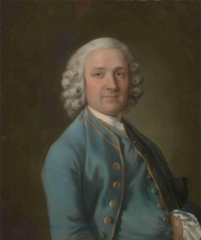 A Man Called Mr. Wood, the Dancing Master,Thomas Gainsborough,Oil Painting,Oil Painting, solo, 1boy