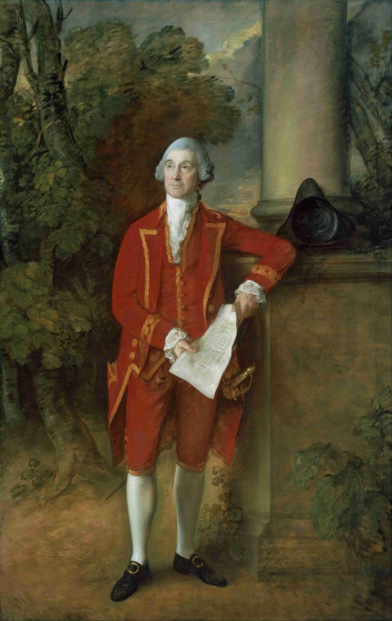 John Eld of Seighford Hall, Stafford,Thomas Gainsborough,Oil Painting,Oil Painting, solo, 1boy, red pants