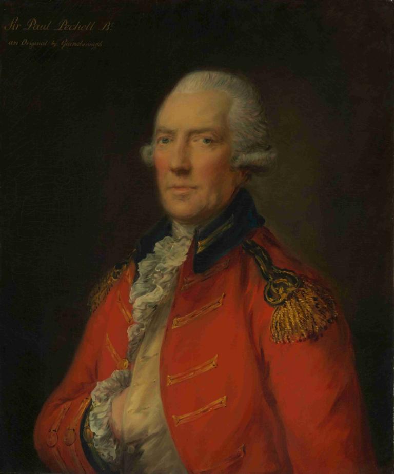 Lieutenant Colonel Paul Pechell,Thomas Gainsborough,Peinture à l'huile,Peinture à l'huile, solo, épaulettes