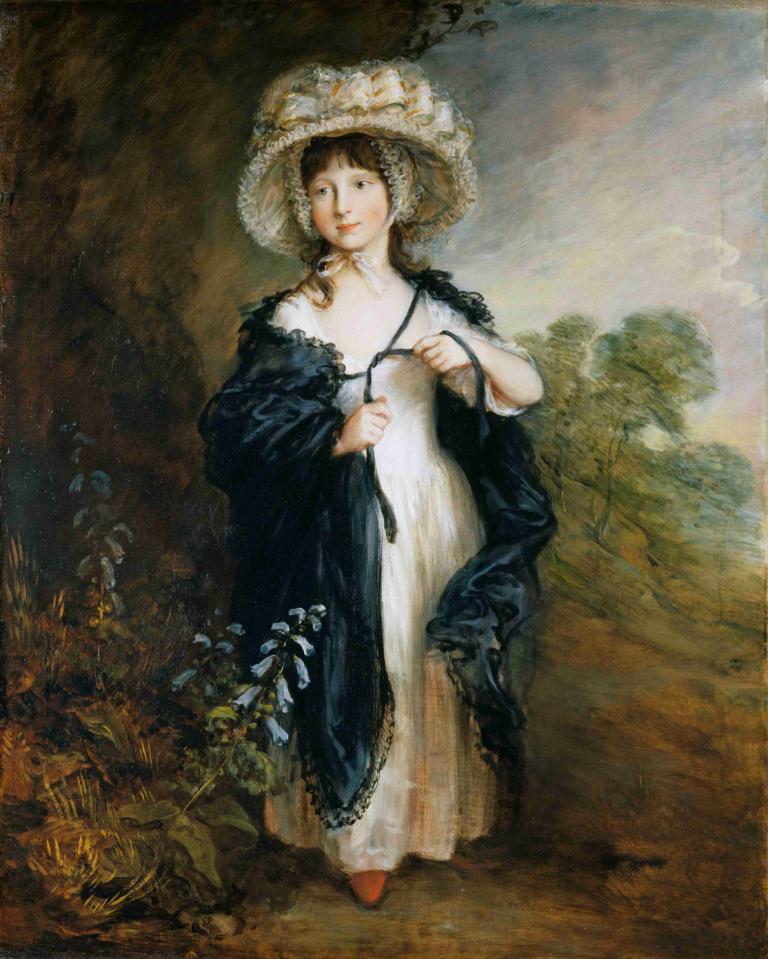 Miss Elizabeth Haverfield,Fräulein Elizabeth Haverfield,Thomas Gainsborough,Ölgemälde,Ölgemälde, 1Mädchen