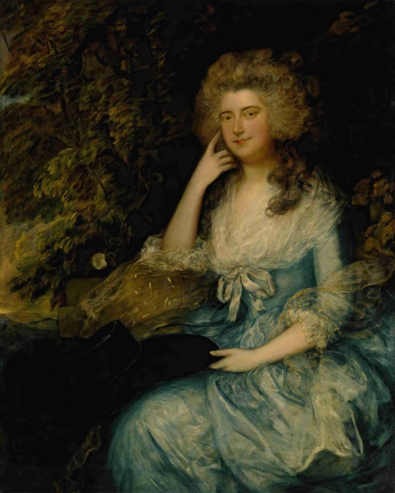 Mrs. William Tennant, Née Mary Wylde, Seated In a Landscape,윌리엄 테넌트 부인, 네 메리 와일드, 풍경 속에 앉아있는 모습