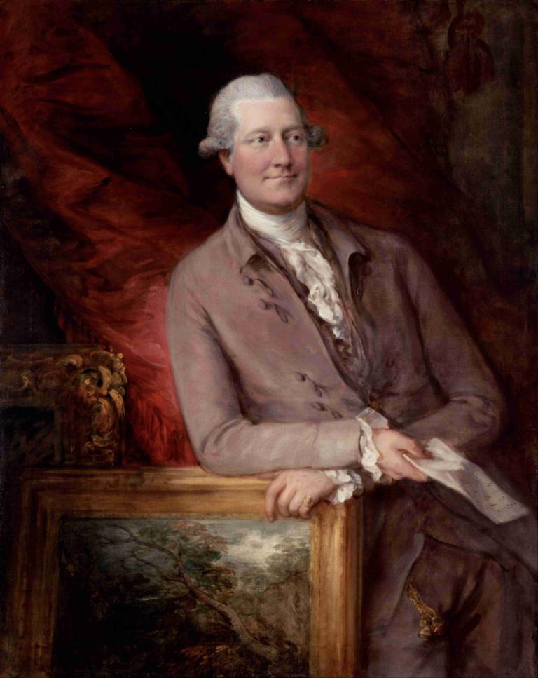 Portrait of James Christie,Портрет Джеймса Кристи,Thomas Gainsborough,Томас Гейнсборо,Картина Маслом