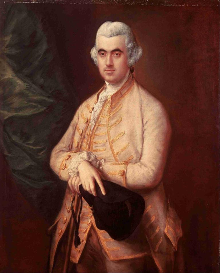 Sir Robert Clayton,로버트 클레이튼 경,Thomas Gainsborough,토마스 게인즈버러,오일 페인팅,오일 페인팅, 흰머리, 현실적인, 긴 소매, 독주, 모자, 1남, 여자 1명