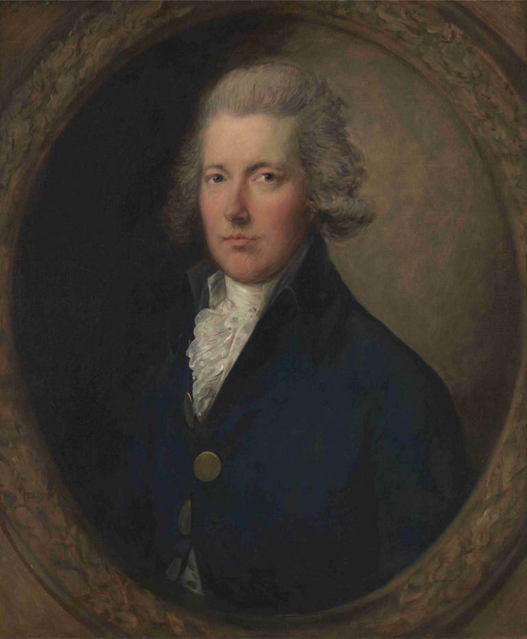 William Pitt,Thomas Gainsborough,Lukisan cat minyak,Lukisan cat minyak, solo, realistis, parodi seni rupa