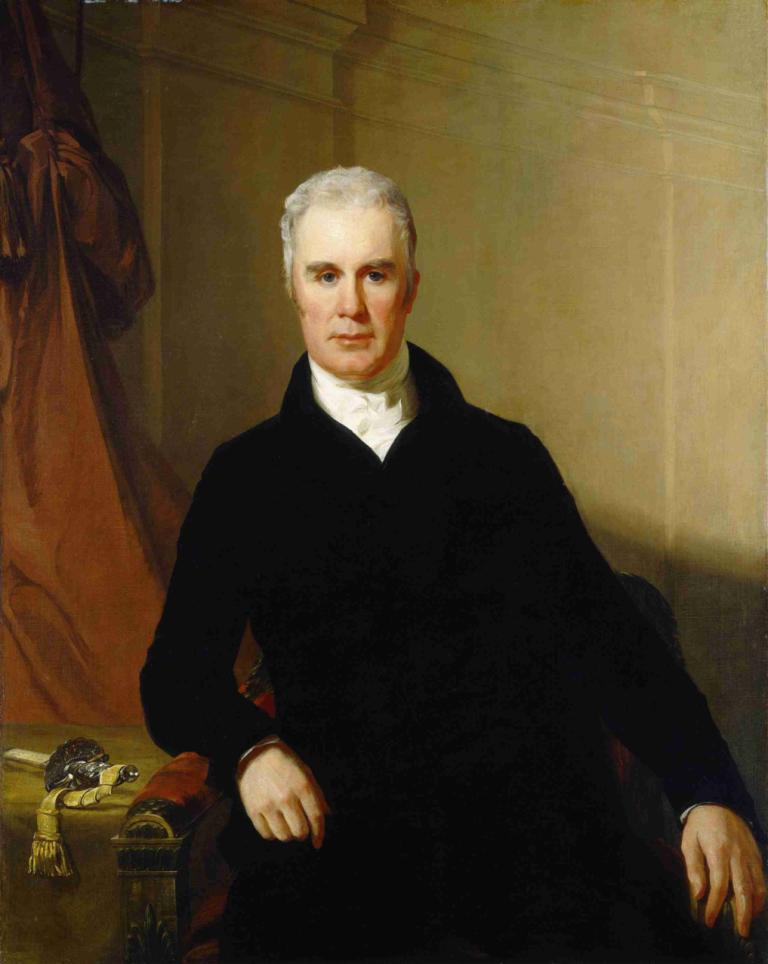 Charles Carnan Ridgely,Thomas Sully,Oljemaleri,Oljemaleri, realistisk, kunstparodi, 1 gutt, solo