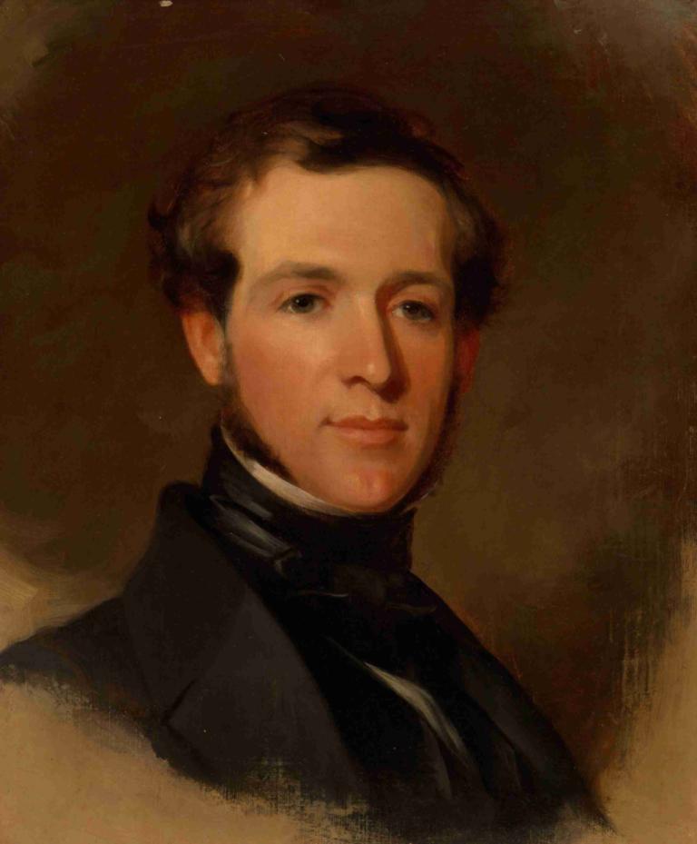 Jacob S. Snider, Jr.,제이콥 S. 스나이더 주니어,Thomas Sully,토마스 설리,오일 페인팅,오일 페인팅, 독주, 1남, 남성 집중, 현실적인, 갈색 머리, 갈색 배경