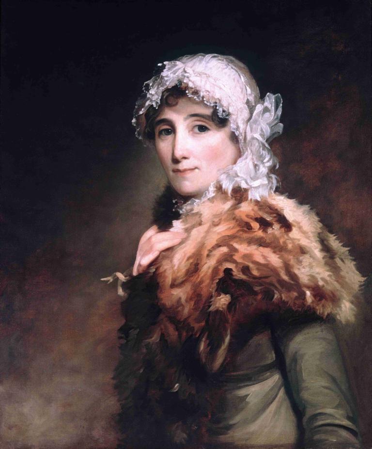 Mrs. Katherine Matthews,Mevrouw Katherine Matthews,Thomas Sully,Olieverf,Olieverf, solo, 1meisje, realistisch