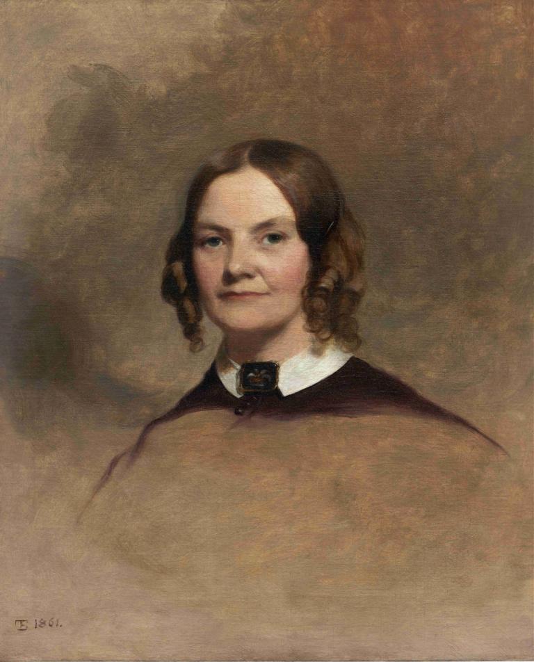 Portrait of Mrs. George H. Crossman,Portret van Mrs. George H. Crossman,Thomas Sully,Olieverf,Olieverf, solo