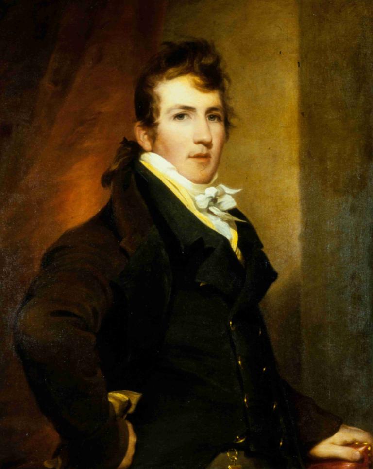 Portrait of Robert Erwin Gray,Portret van Robert Erwin Gray,Thomas Sully,Olieverf,Olieverf, solo