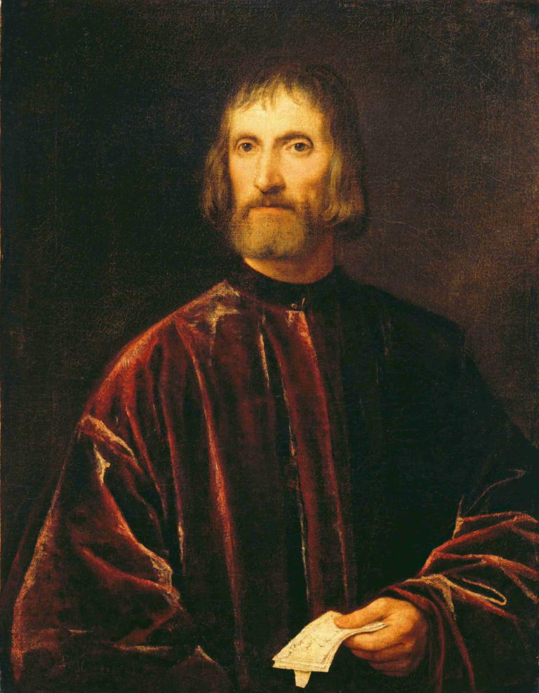 Andrea dei Franceschi,Titian,Pictura in ulei,Pictura in ulei, solo, 1 băiat, focalizare masculină, Păr facial