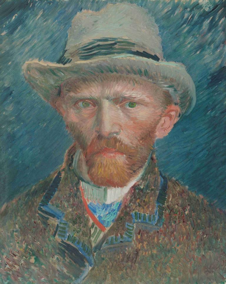 Self-portrait,Autoportret,Vincent van Gogh,Pictura in ulei,Pictura in ulei, 1 băiat, focalizare masculină