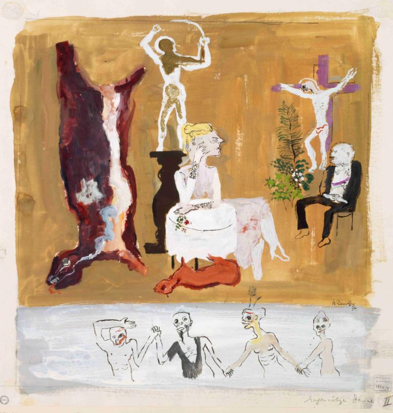 Gegensätze II (Danse),Opuestos II (Danza),Walter Kurt Wiemken,Pintura al óleo,Pintura al óleo