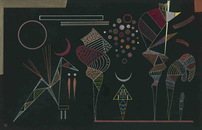 Étude Pour 'contrastes Réduits',Študija zmanjšanega kontrasta,Wassily Kandinsky,Ilustracija,Ilustracija