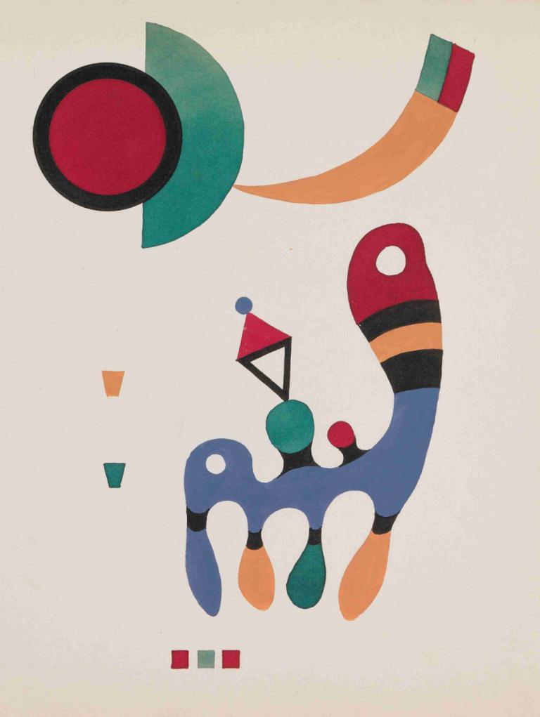 11 tableux et 7 poèmes,Wassily Kandinsky,Illustration,Illustration, no humans, pokemon (creature), solo