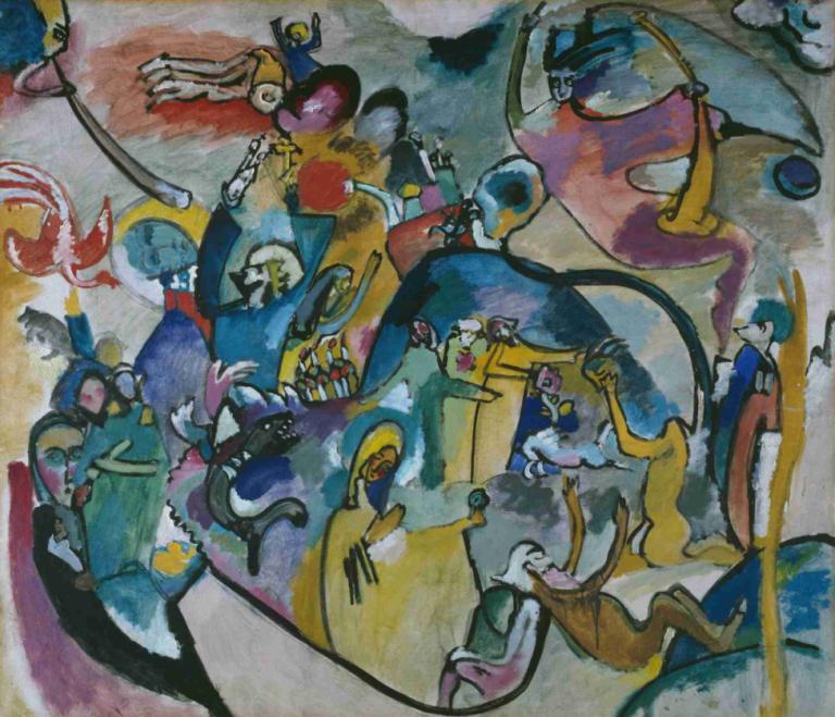 All Saints Day II,Wassily Kandinsky,Illustration,Illustration, traditional media, painting (medium)