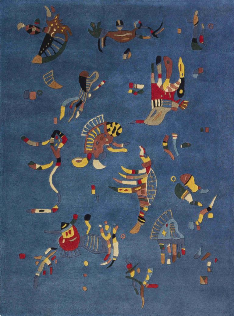 Bleu de ciel,Himmelsblå,Wassily Kandinsky,Illustration,Illustration, traditionella medier, surrealistiskt