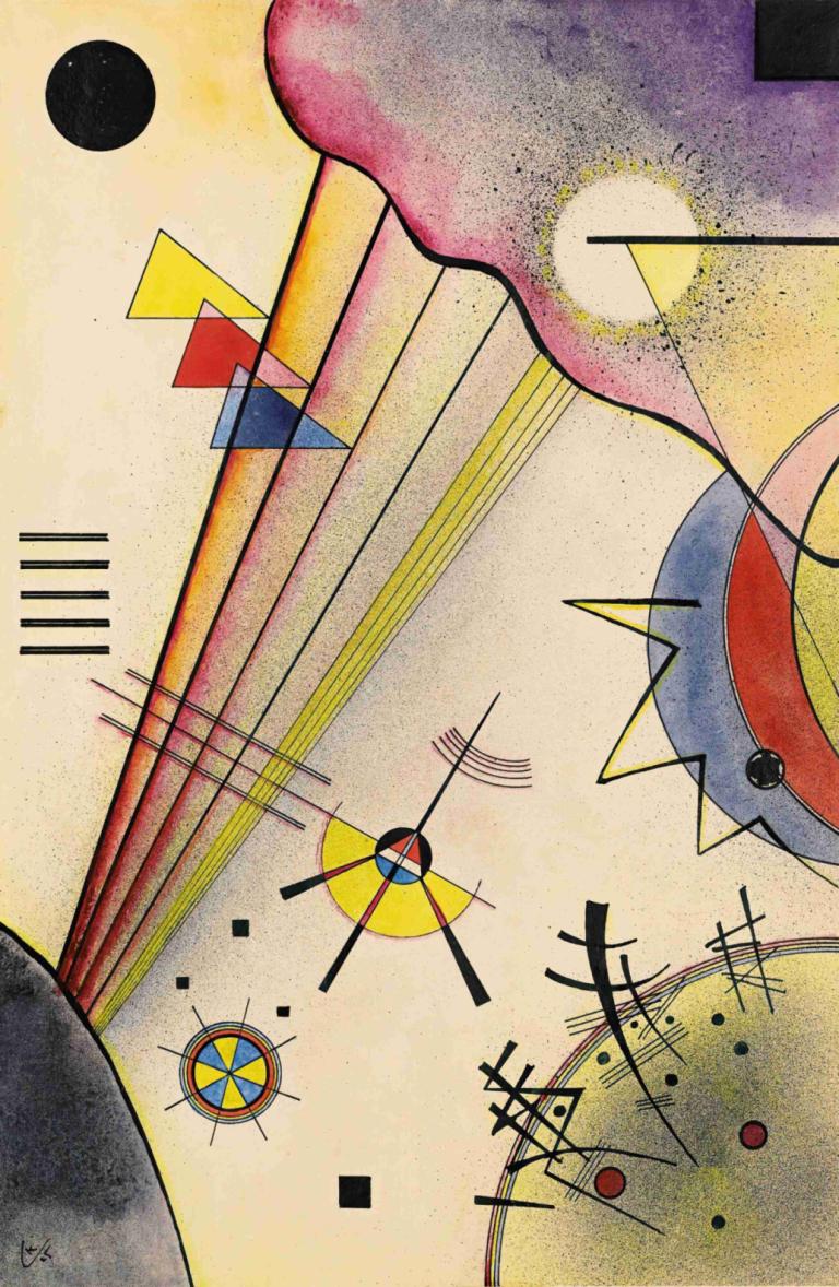 Deutliche Verbindung (Clear Connection),Connessione chiara,Wassily Kandinsky,Illustrazione,Illustrazione