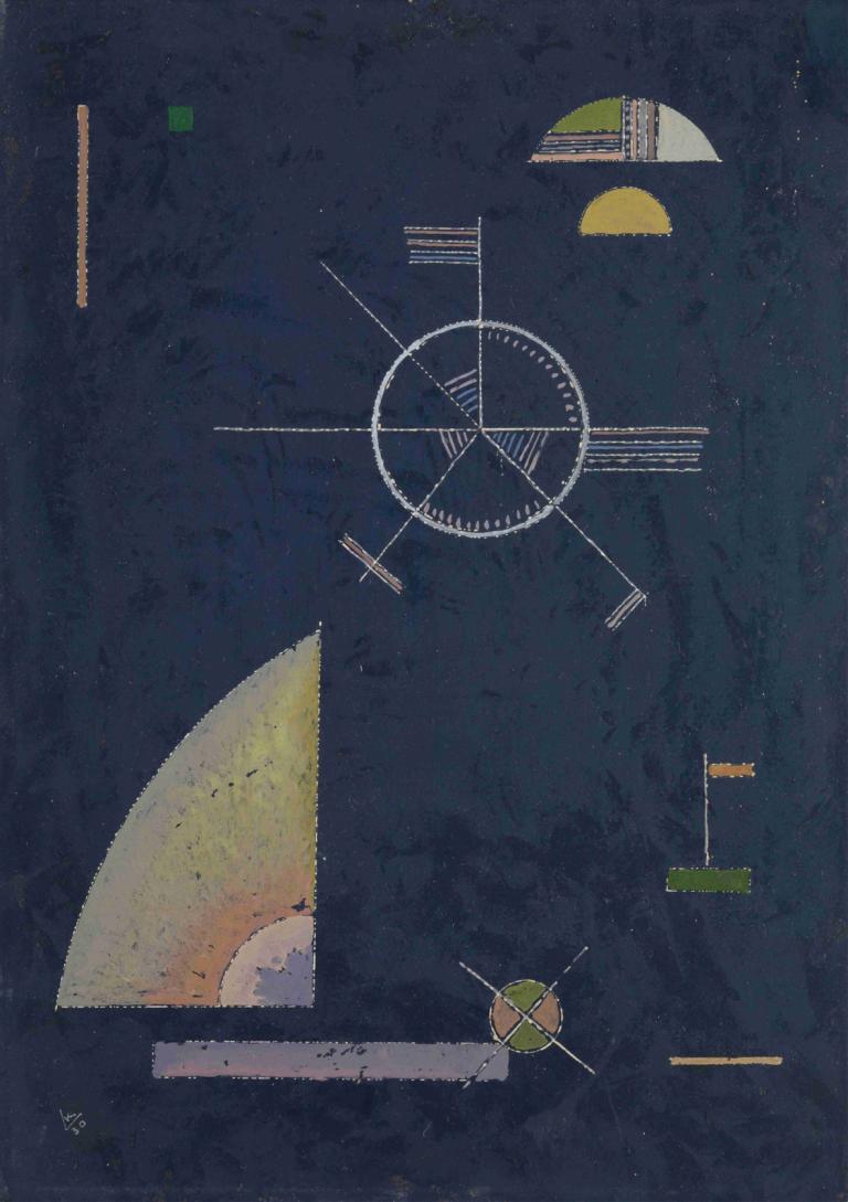 Dull gray,Stumpfes Grau,Wassily Kandinsky,Abbildung,Abbildung, keine Menschen, Solo, Sternenhimmel), Himmel