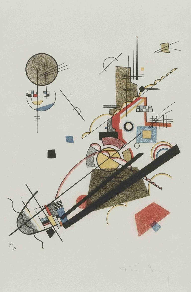 Frohlicher Augsteig,Glad Augsteig,Wassily Kandinsky,Illustration,Illustration, inga människor, enkel bakgrund