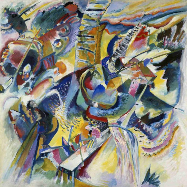 Improvisation Klamm, 1914,ครัม, ปี 1914,Wassily Kandinsky,วาสิริ คอนเทนสกี้,สีน้ำ,สีน้ำ, จิตรกรรม (กลาง)