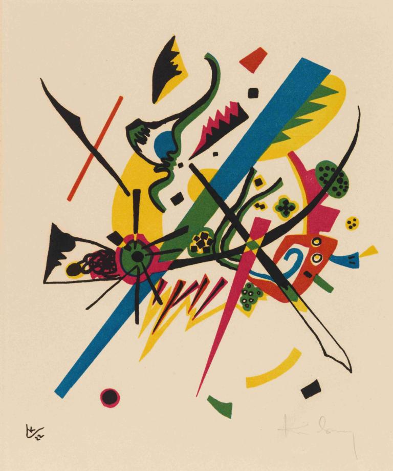 Kleine Welten I,ไคลน์ เวลเทนที่ 1,Wassily Kandinsky,วาสิริ คอนเทนสกี้,ภาพประกอบ,ภาพประกอบ, เชิงนามธรรม