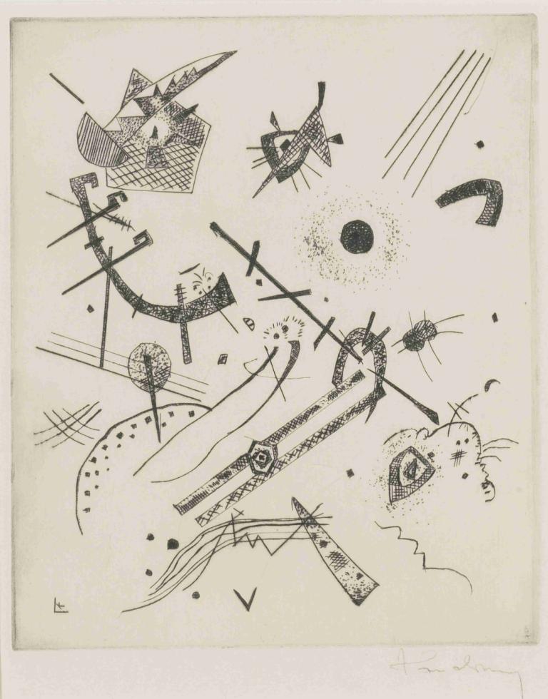 Kleine Welten Xi (R, 174),Petits mondes Xi (R, 174),Wassily Kandinsky,Vassily Kandinsky,Illustration