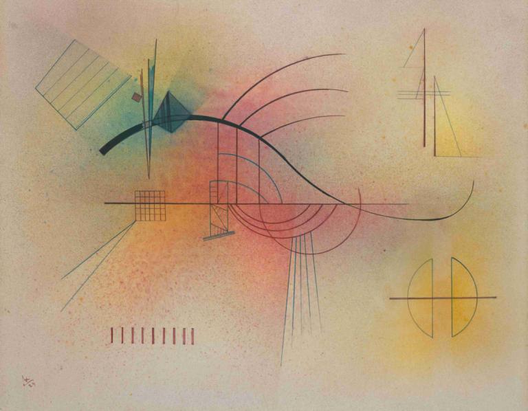 Linie (Line),Wassily Kandinsky,Ilustracja,Ilustracja, żadnych ludzi, abstrakcyjny, tradycyjne media