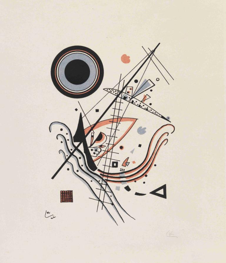 Lithographie 'Blau',Литография "Синий,Wassily Kandinsky,Василий Кандинский,Иллюстрация,Иллюстрация, нет людей