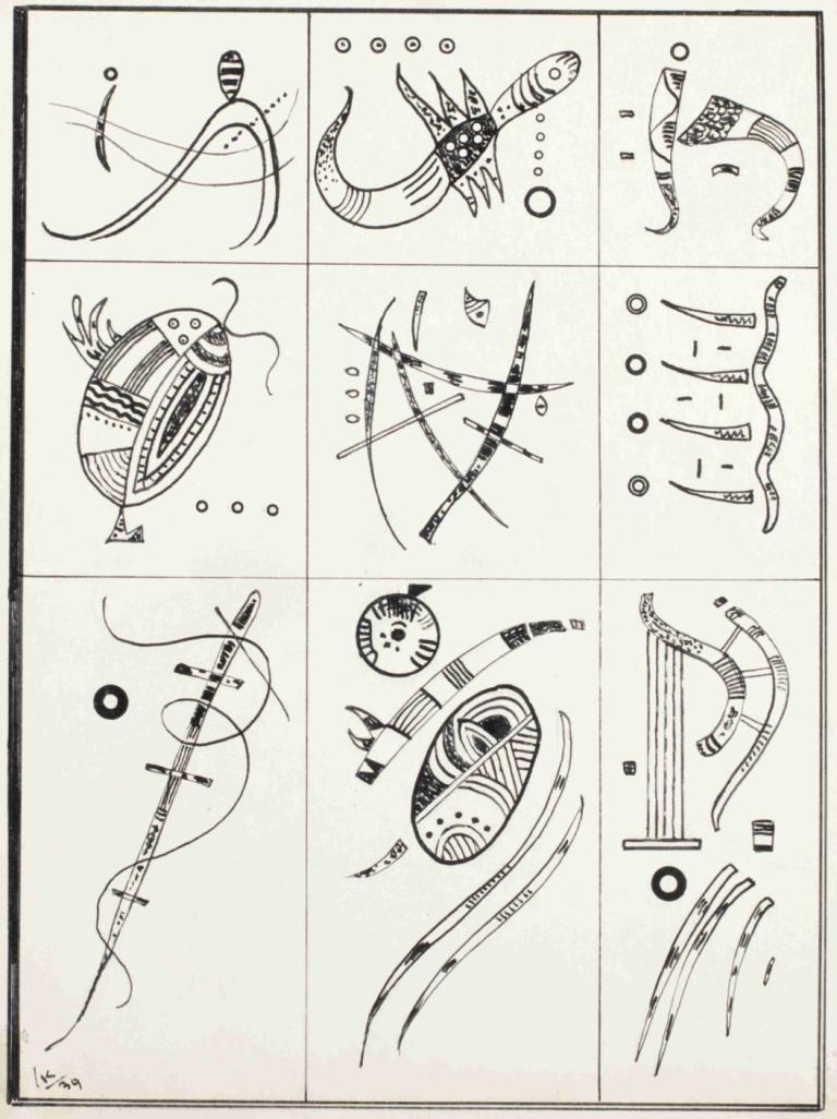 Ohne Titel,Tanpa judul,Wassily Kandinsky,Ilustrasi,Ilustrasi, tidak ada manusia, satu warna