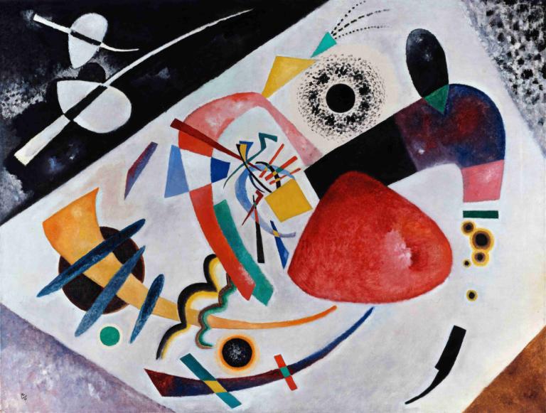 Red Spot II,Rdeča točka II,Wassily Kandinsky,Ilustracija,Ilustracija, brez ljudi, tradicionalni mediji