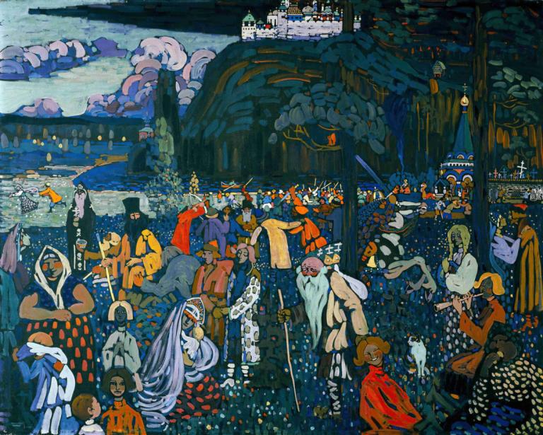 The colorful life,Красочная жизнь,Wassily Kandinsky,Василий Кандинский,Картина Маслом,Картина Маслом