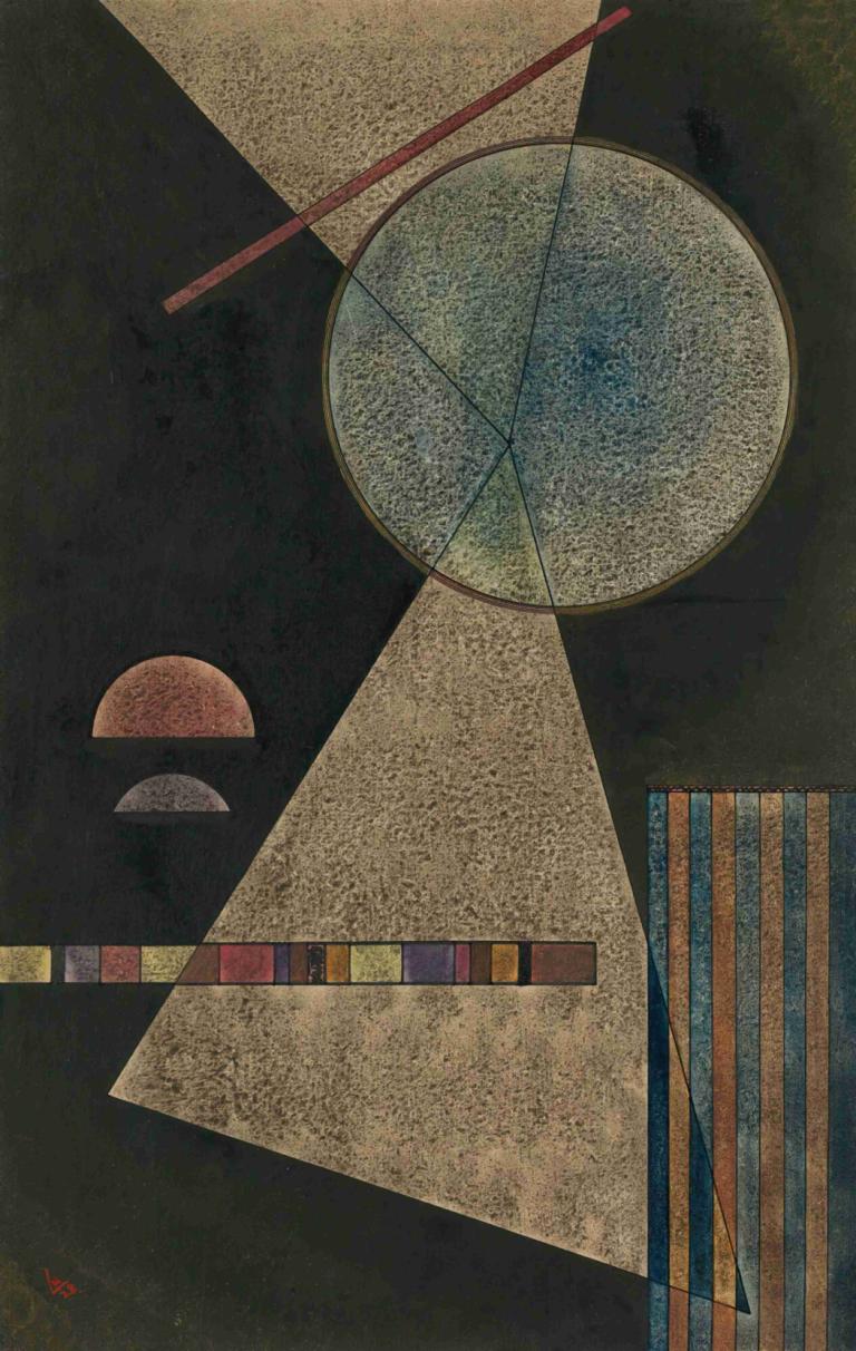 Treffpunkt (Meeting-Point),Mötesplats,Wassily Kandinsky,Illustration,Illustration, inga människor, måne