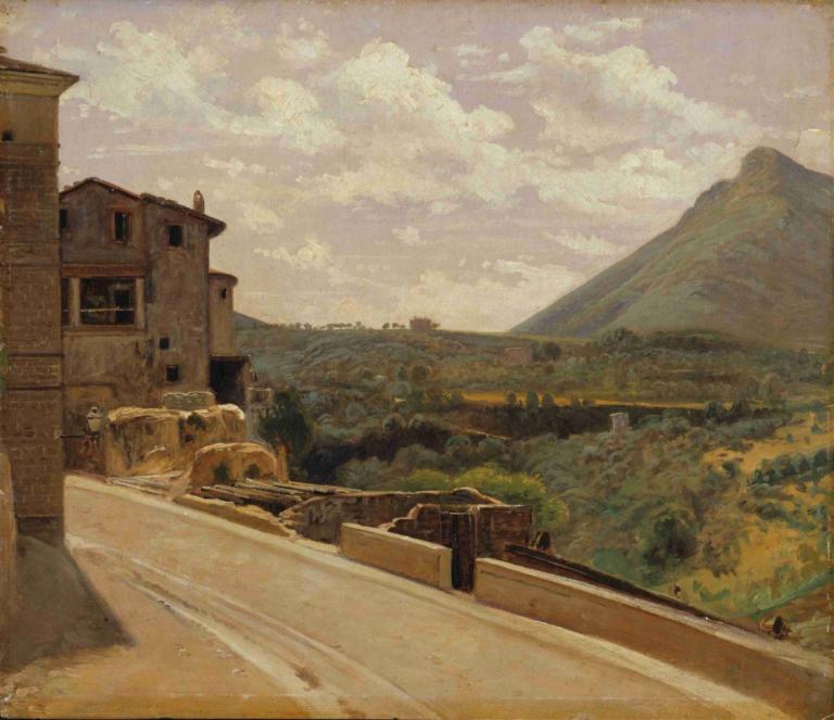 Italian Landscape,Italienska landskap,Wilhelm Marstrand,Oljemålning,Oljemålning, landskap, utomhus