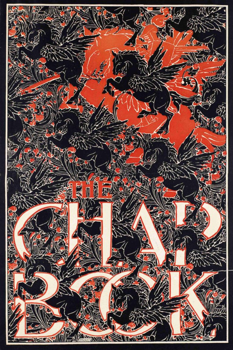 The chap book,Het chap boek,Will Bradley,Illustratie,Illustratie, grens, rood thema, Pokémon (wezen)