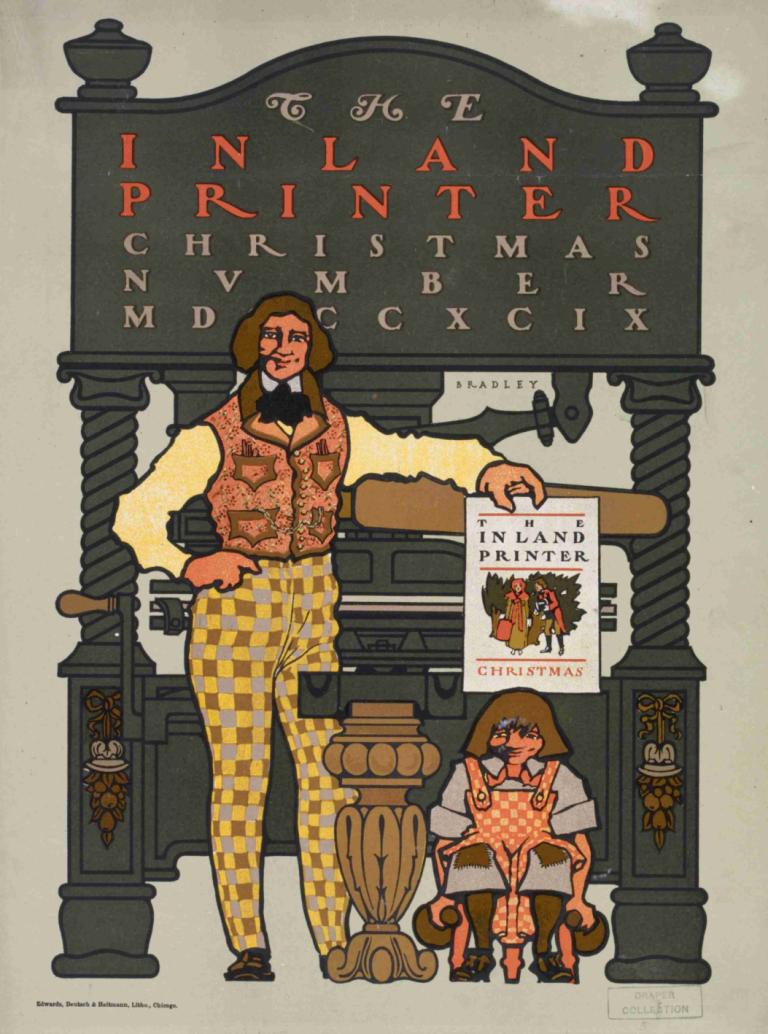 The inland printer. Christmas number MDCCXCIX,De binnenlandse drukker. Kerstnummer MDCCXCIX,Will Bradley