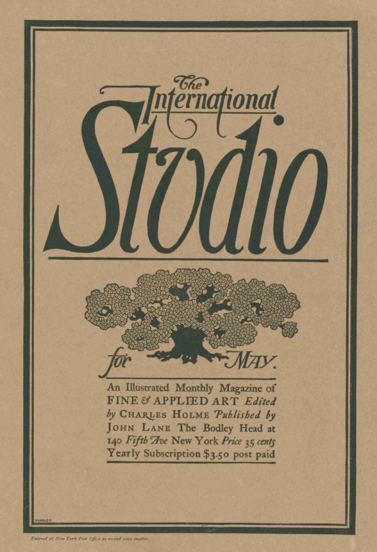 The international studio for May, May 1897,1897년 5월, 5월의 국제 스튜디오,Will Bradley,윌 브래들리,일러스트레이션,일러스트레이션, 인간은 없어