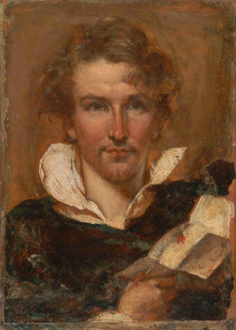 Self-Portrait,Potret Diri,William Etty,Lukisan cat minyak,Lukisan cat minyak, solo, 1 anak laki-laki